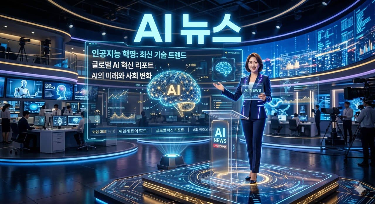 Abstract AI technology visual