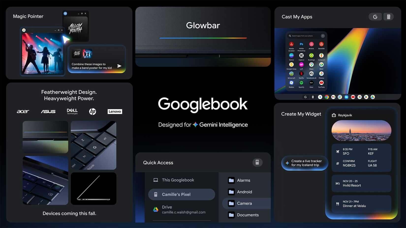 Google은 Gemini가 제공하는 Chromebook의 후속 제품으로 "Googlebook"을 준비합니다.