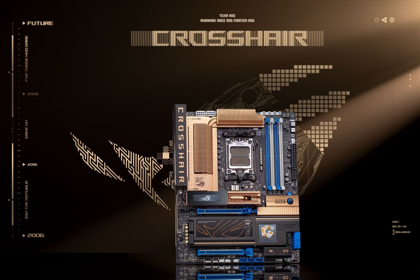 (홍보) ASUS Republic of Gamers, ROG 창립 20주년을 기념하여 ROG Crosshair 2006 마더보드 공개