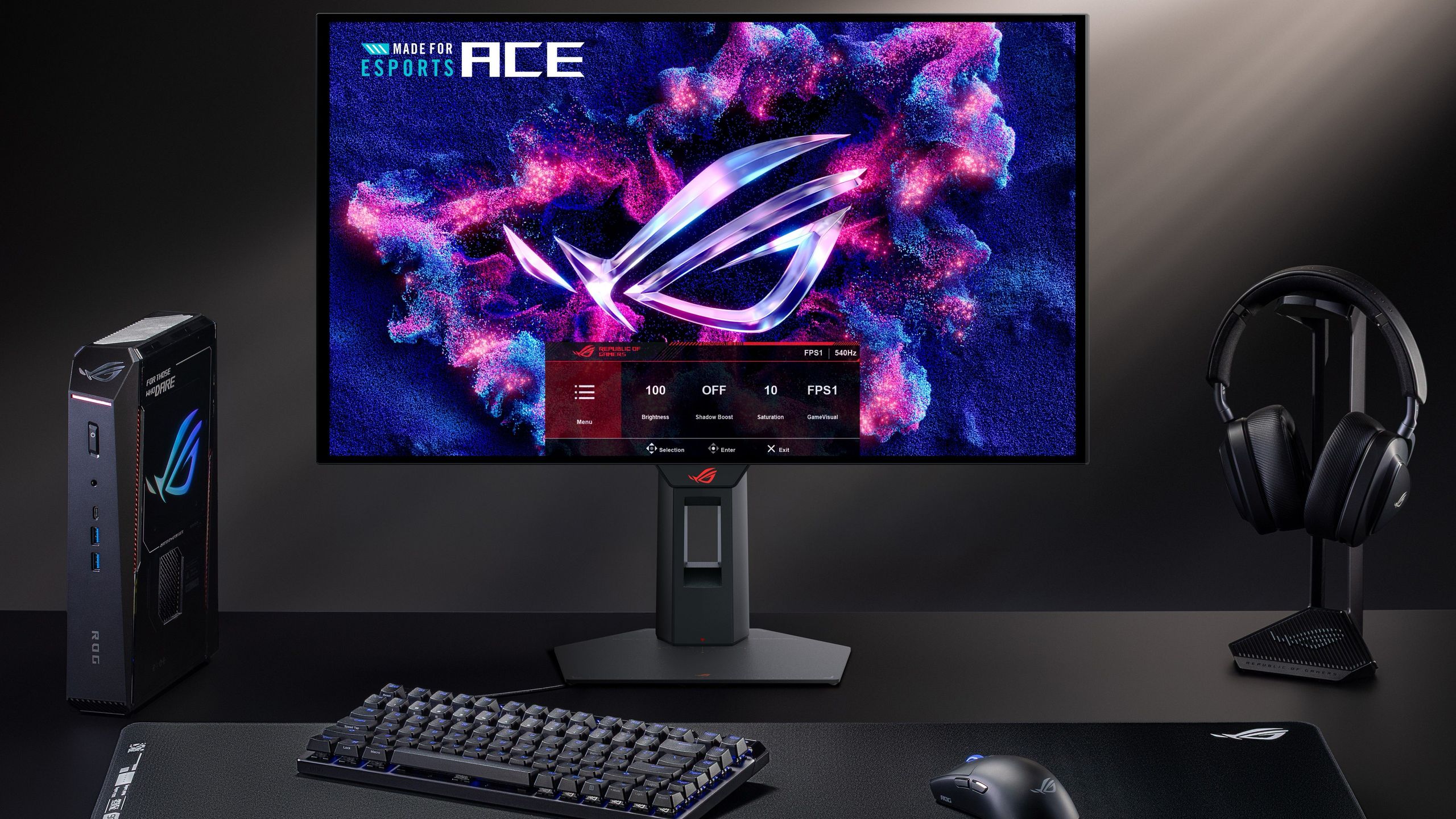 ASUS, 540Hz 초고주사율 게이밍 OLED 모니터 공개