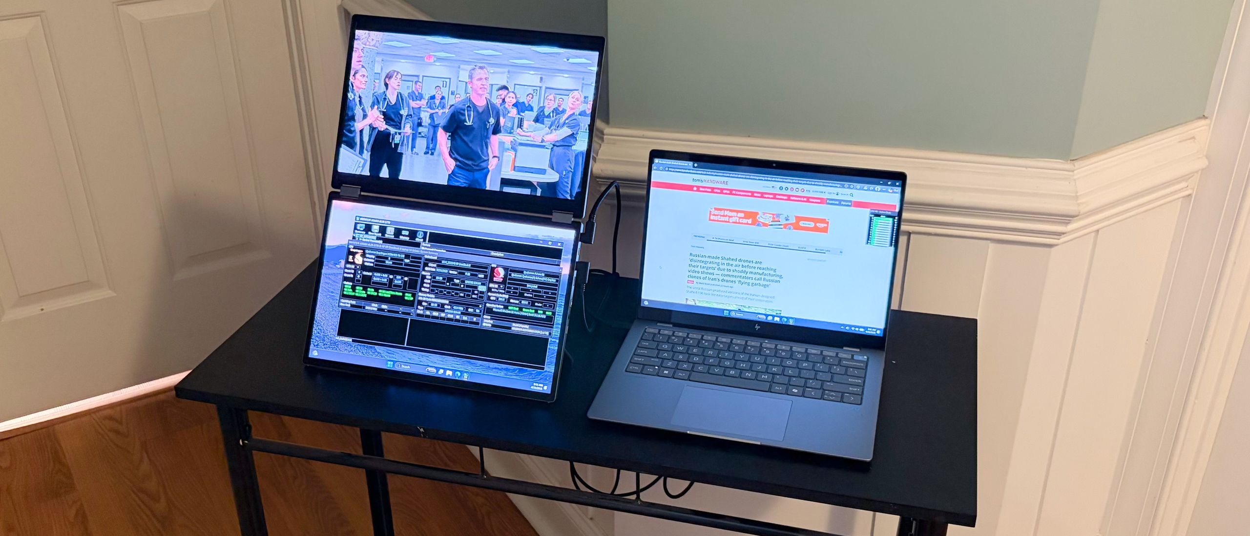 Asus ZenScreen Duo OLED(MQ149CD) 리뷰: 인상적인 책 스타일의 듀얼 스크린 휴대용 모니터