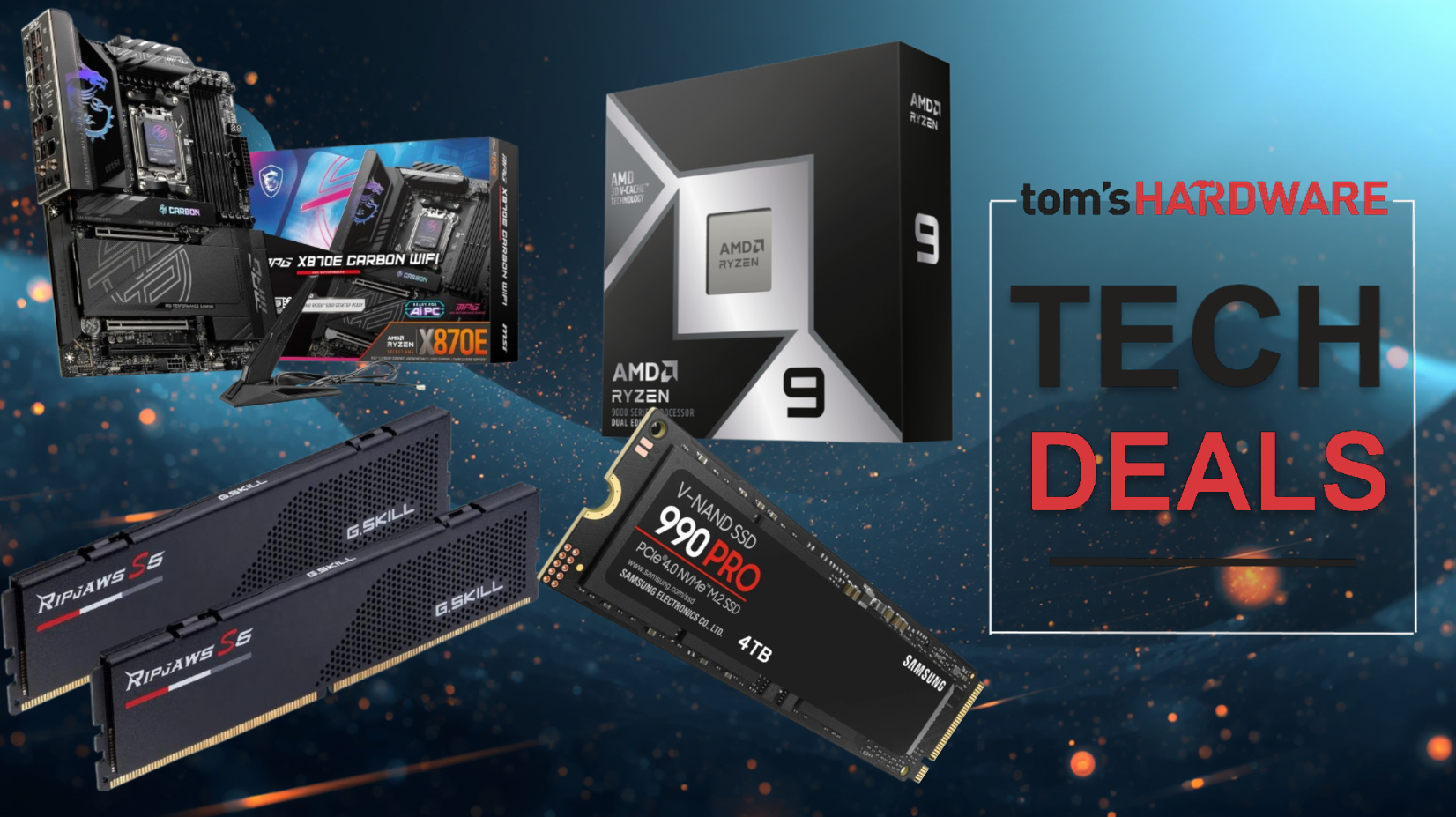 Newegg의 이 놀라운 4개 항목 AM5 콤보로 $900를 절약하세요. 단 $2,269에 플래그십 9950X3D2 프로세서, 64GB GSkill RAM, 4TB 고속 M.2 프로세서를 포함한 고급 부품이 포함됩니다.