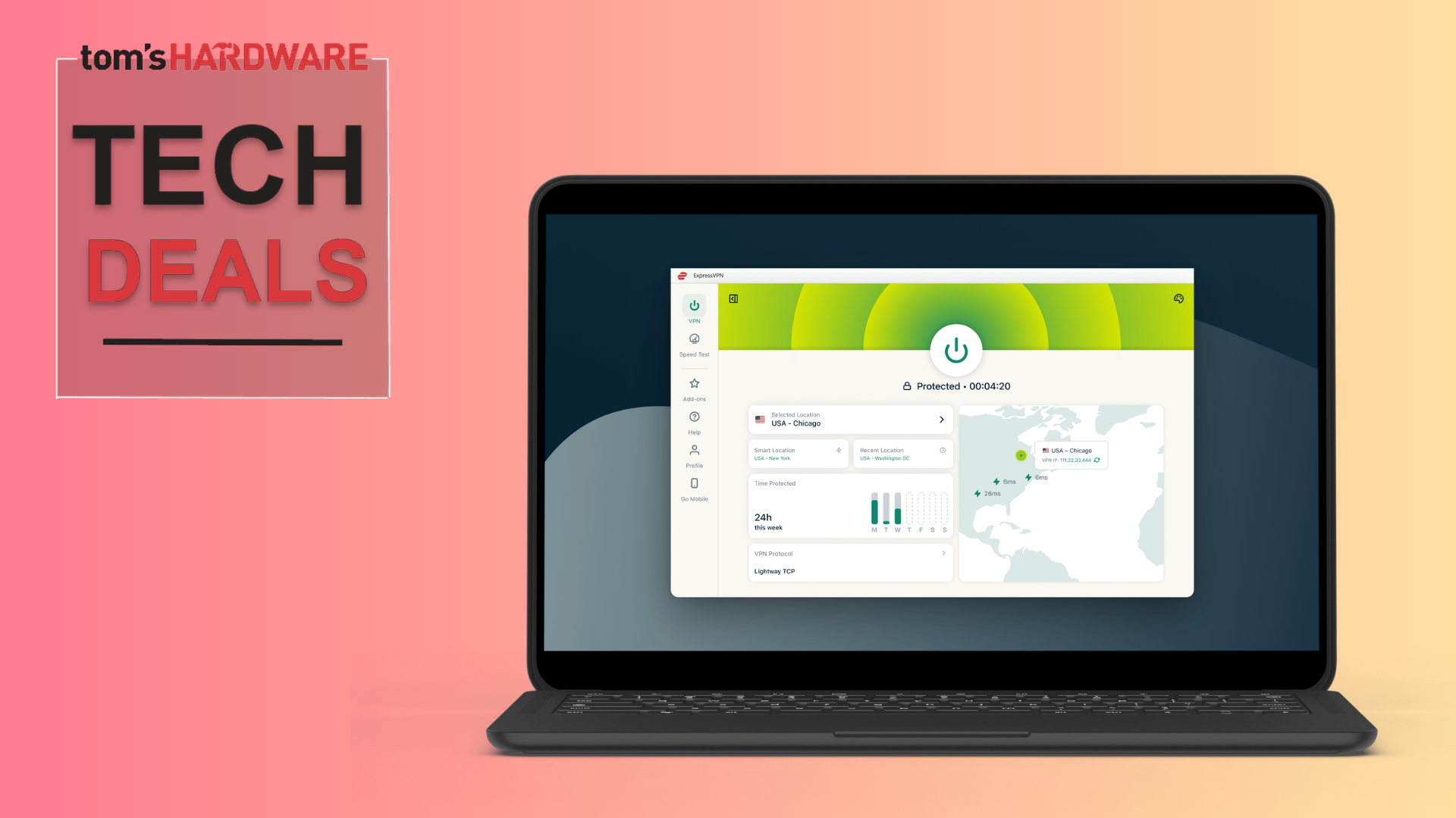 2년 ExpressVPN 구독에서 거의 $300 할인을 받고 4개월을 추가로 무료로 이용하세요. 105개 서버를 갖춘 개인 정보 보호 중심 VPN 서비스에서 82%의 엄청난 비용 절감 효과를 누릴 수 있습니다.